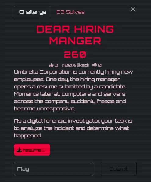 Dear Hiring Manger challenge prompt PDF evidence
