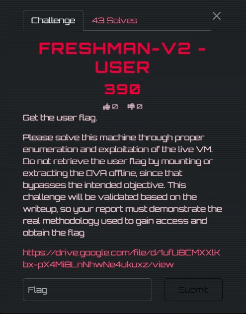 Freshman-V2 - user PDF evidence frame 1