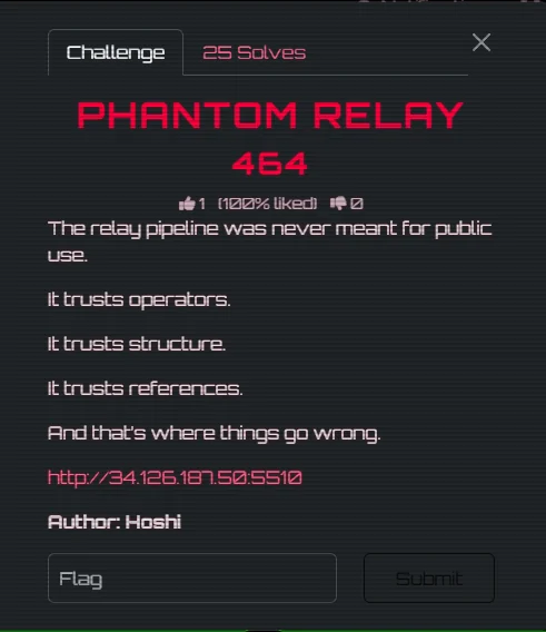Phantom Relay PDF evidence frame 1